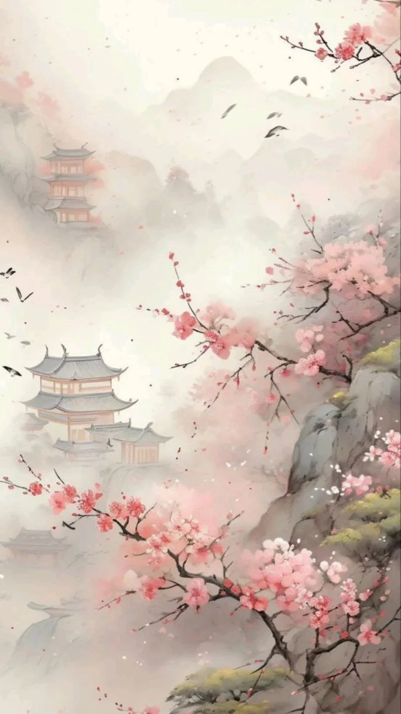 Hình nền sống động nhờ hình nền phong cảnh anime cổ trang