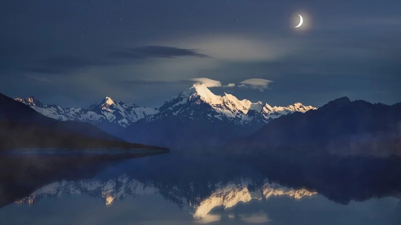 Tối thêm chất nghệ thuật với hình nền phong cảnh về đêm