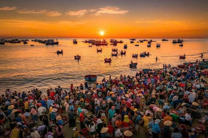 Vẻ đẹp bờ biển bình minh