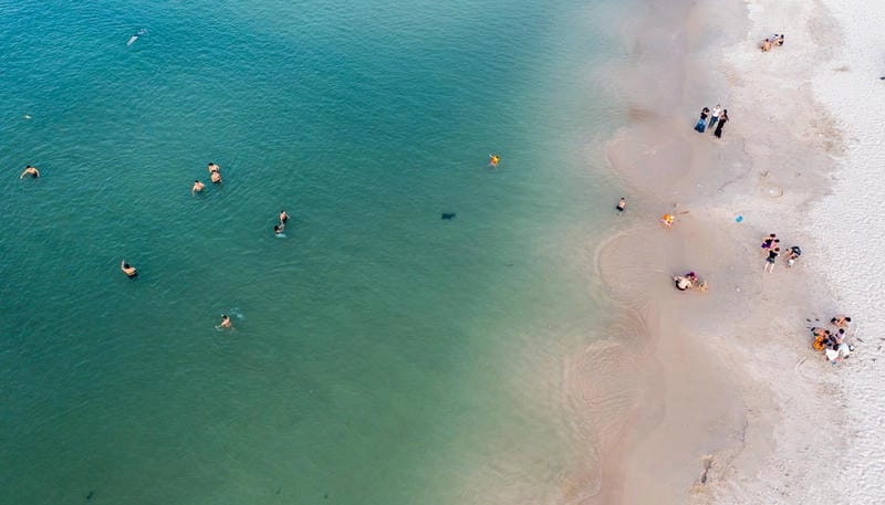 Cửa Việt tắm biển giải nhiệt ngày hè