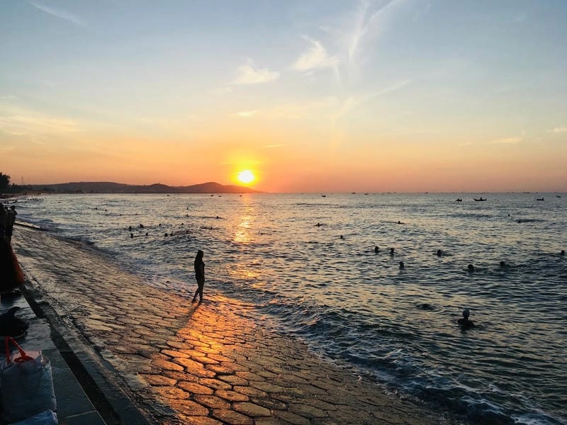 Khung cảnh Đồi Dương hoàng hôn thật bình yên