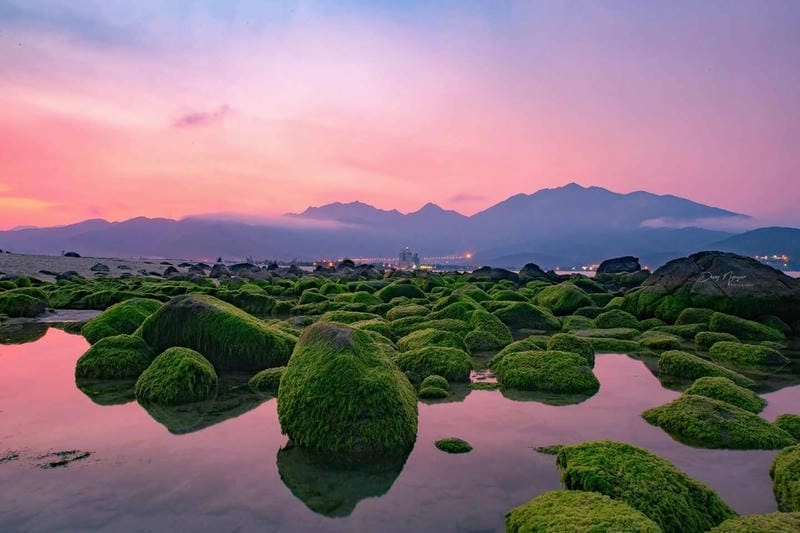 Khung cảnh Nam Ô hoàng hôn lãng mạn vô cùng