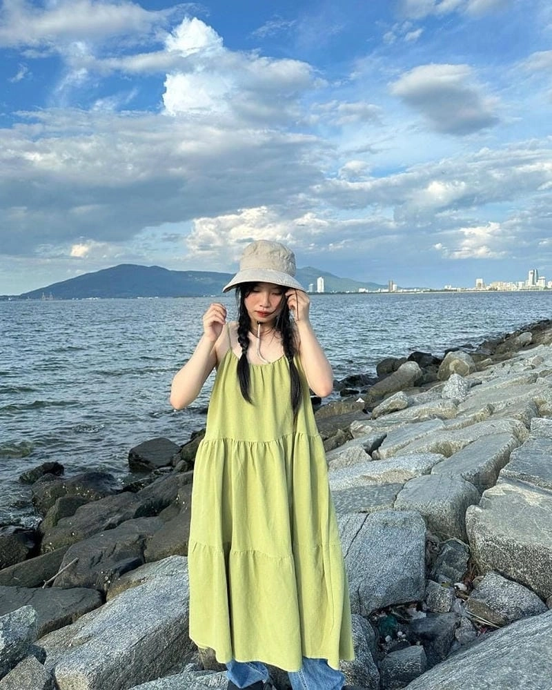 Ngắm hoàng hôn Bãi Nguyễn Tất Thành