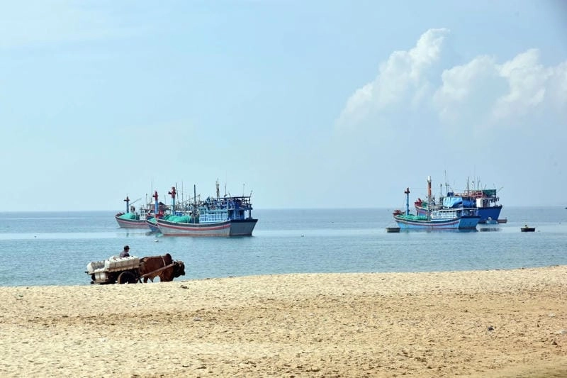 Khung cảnh Thùy Dương hoàng hôn thật bình yên