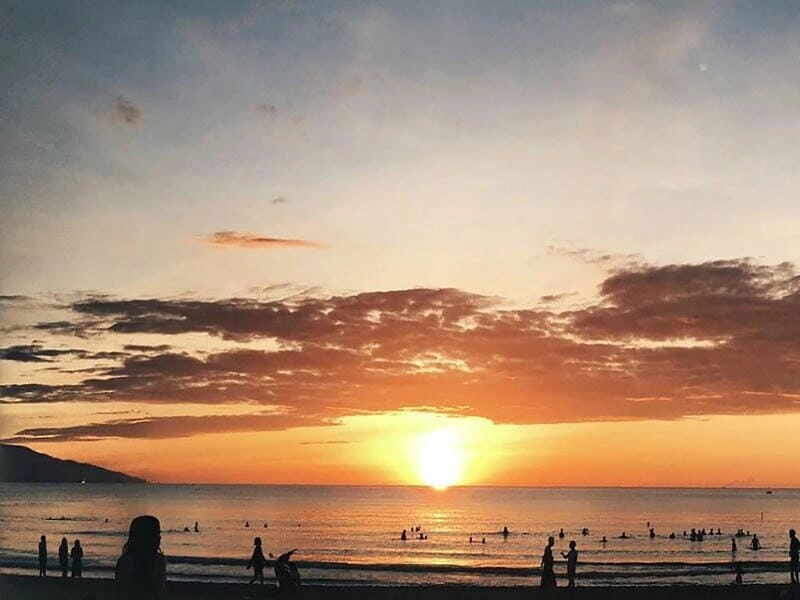 Khung cảnh Tuy Hòa hoàng hôn thật bình yên