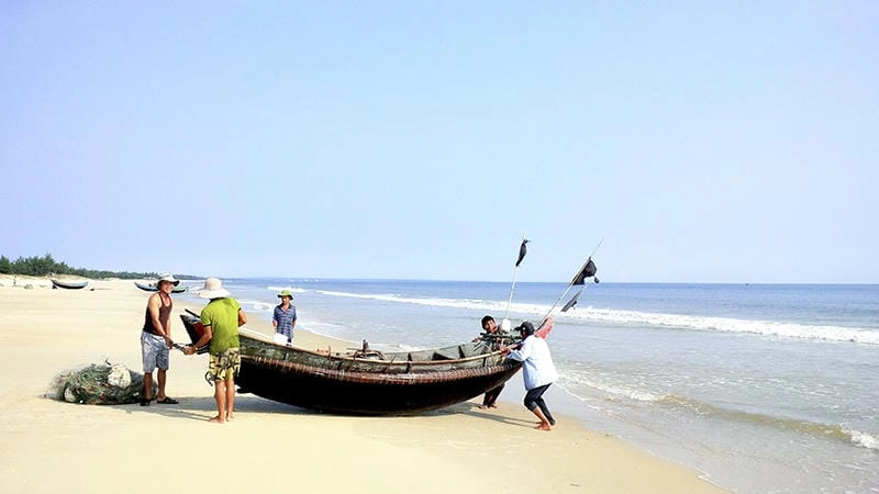 Khung cảnh Vĩnh Thái hoàng hôn thật bình yên