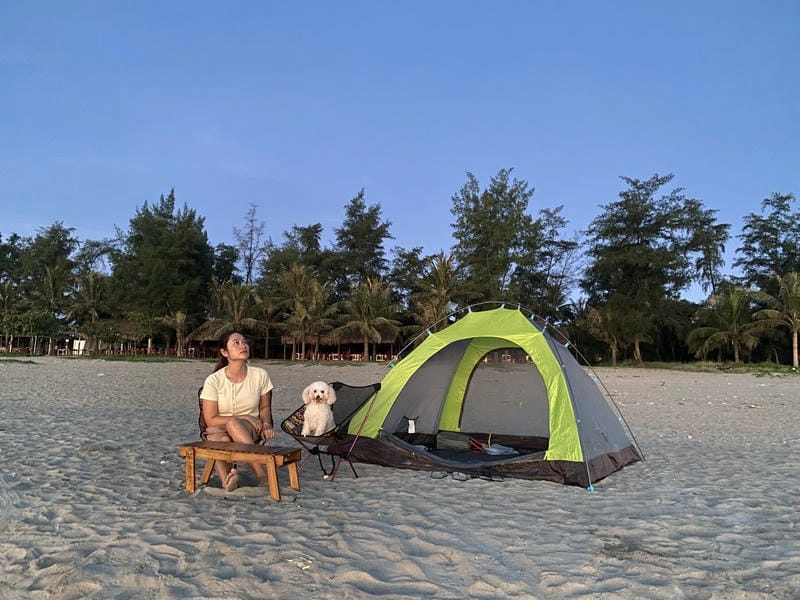 Đón bình minh Bãi Xuân Hải