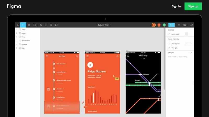  Các công cụ thiết kế UI hiện đại như Figma và Sketch giúp hiện thực hóa ý tưởng