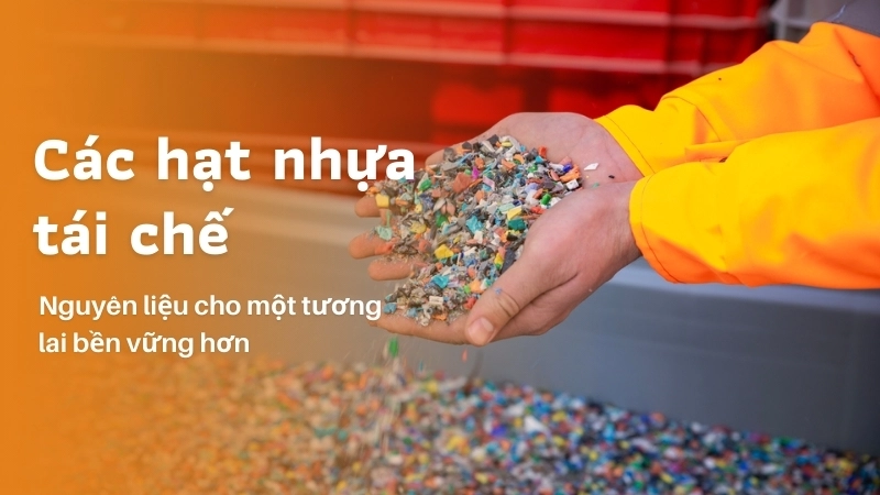  Các hạt nhựa tái chế, nguyên liệu cho một tương lai bền vững hơn