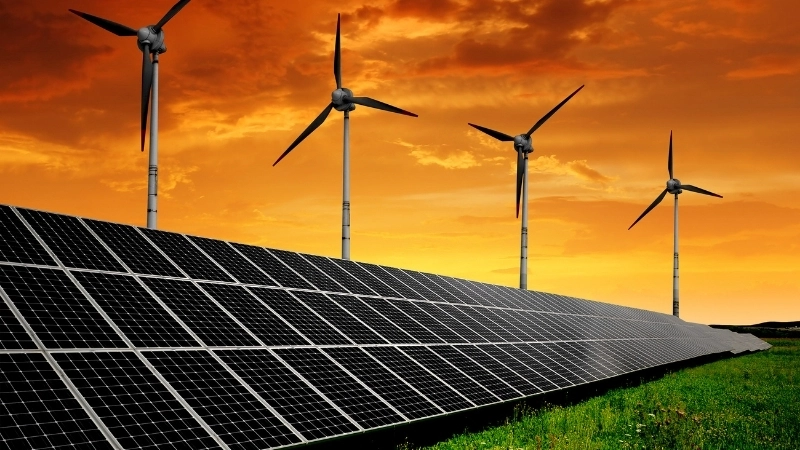  Các tua-bin gió cung cấp năng lượng tái tạo, giảm biến đổi khí hậu