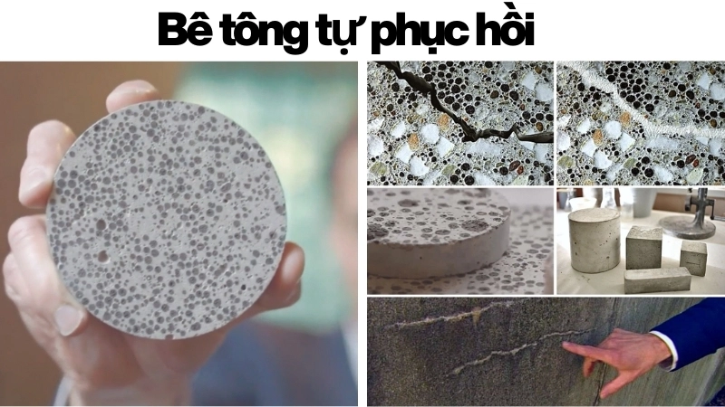  Cận cảnh ứng dụng của bê tông tự phục hồi giúp vá lành vết nứt