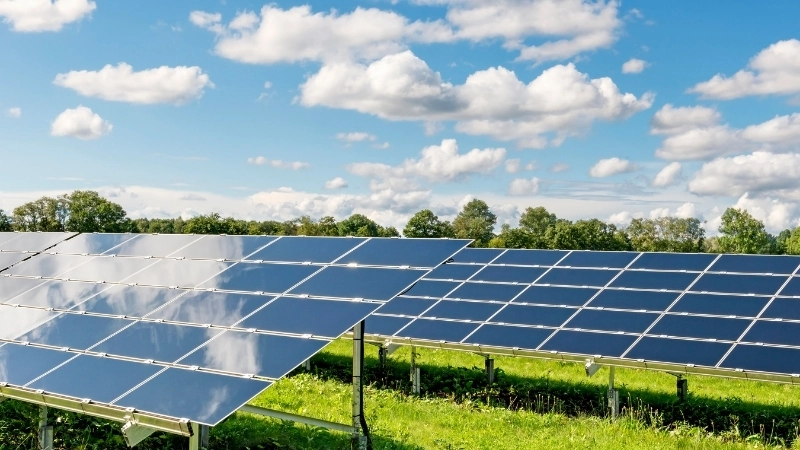 Cánh đồng pin mặt trời, biểu tượng của công nghệ năng lượng tái tạo