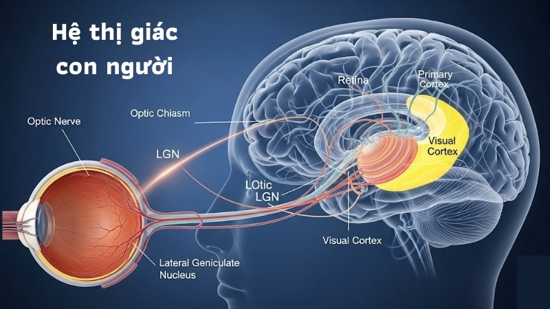  Cấu trúc sinh học cơ thể phức tạp của hệ thị giác con người