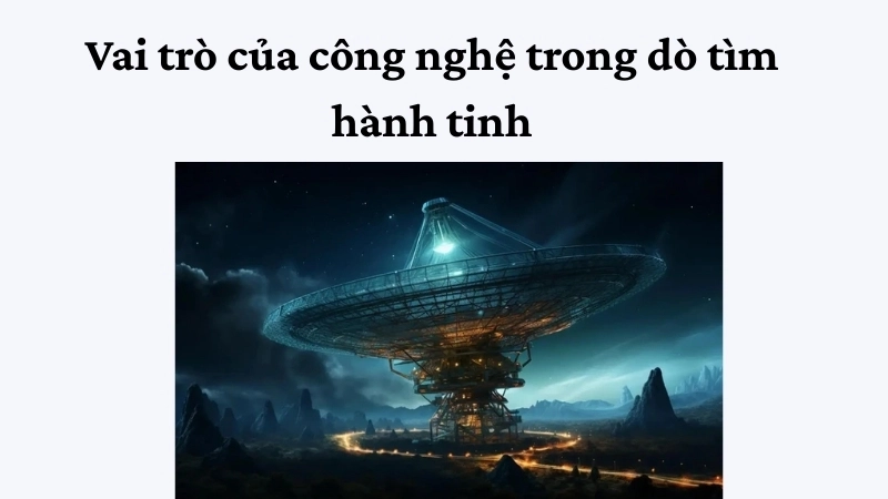 Vai trò của công nghệ trong dò tìm hành tinh
