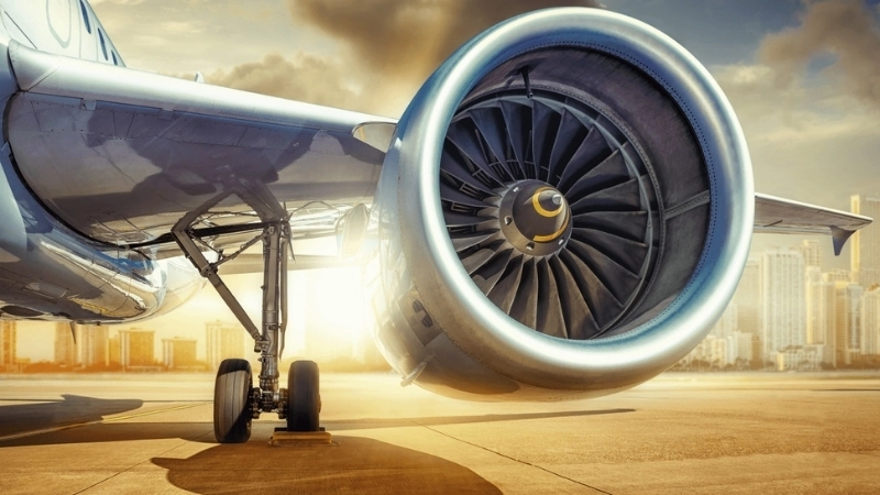  Động cơ phản lực tạo lực đẩy trong công nghệ máy bay hiện đại