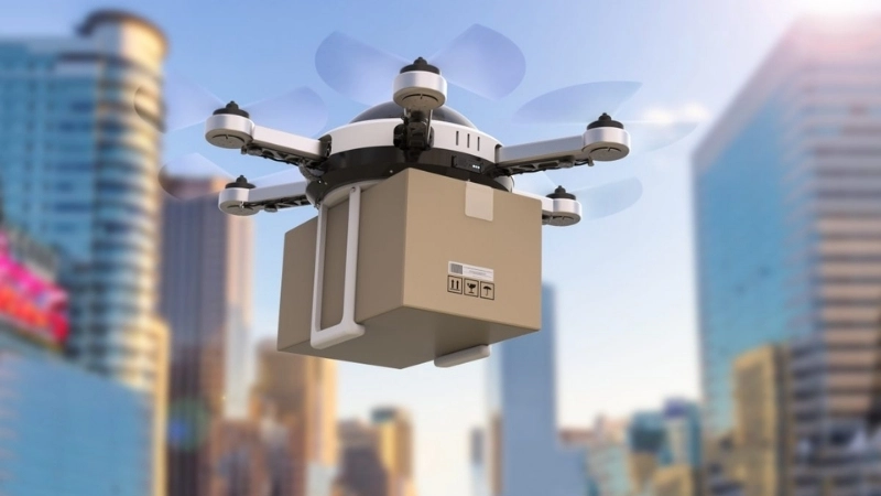 Drone giao hàng, một công nghệ xanh cho tương lai vận tải bền vững