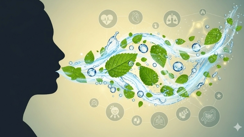  Hơi thở thơm mát là kết quả của một hệ sinh học cơ thể khỏe mạnh