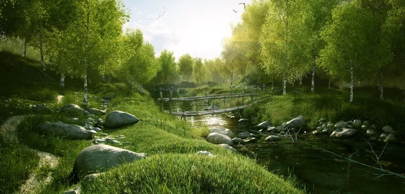 Thư giãn tinh thần cùng ảnh thiên nhiên 3d