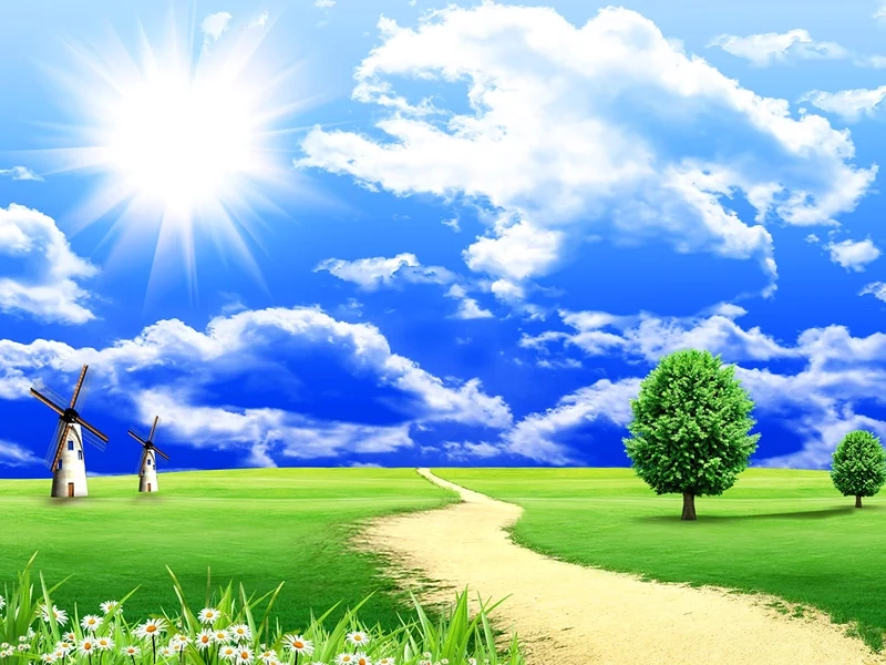 Không gian sống thêm sinh động với hình nền thiên nhiên 3d