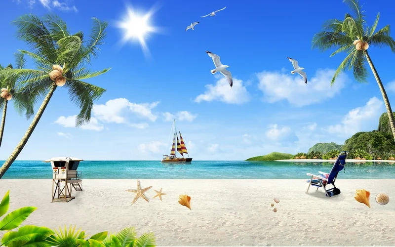 Biến tường nhà sinh động nhờ tranh dán tường 3d phong cảnh