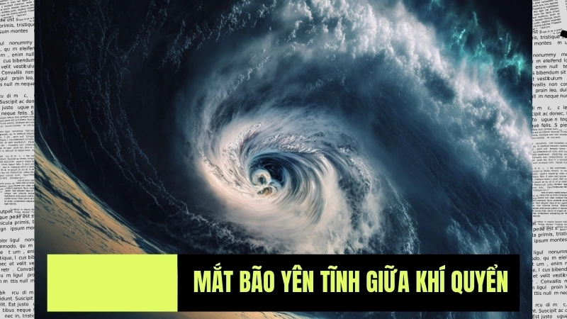  Mắt bão yên tĩnh giữa khí quyển xoáy mạnh trong nghiên cứu thời tiết