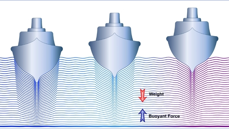 Mật độ nước ảnh hưởng đến khả năng nổi của thuyền trên biển