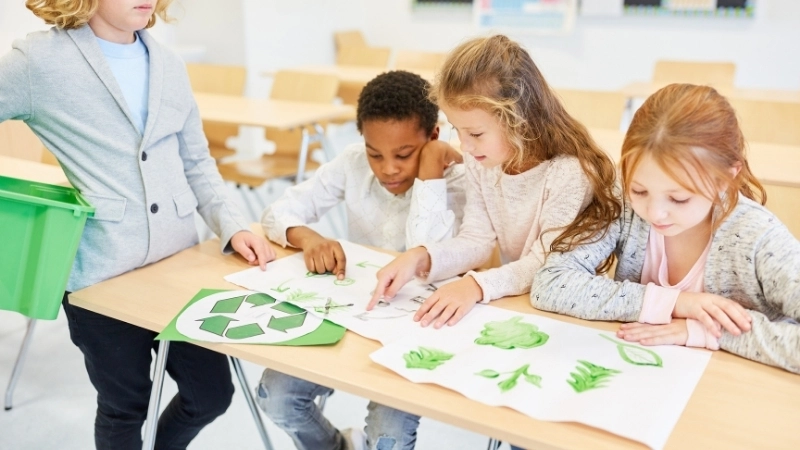 Mô hình kinh tế tuần hoàn được giảng dạy trong chương trình giáo dục