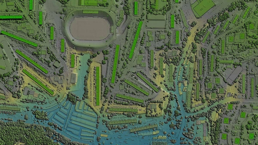 Một bản đồ gis minh họa sức khỏe của rừng theo thời gian