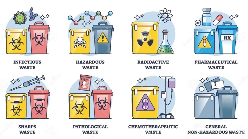 Phân loại chất thải y tế đúng cách giúp bảo vệ sức khỏe cộng đồng