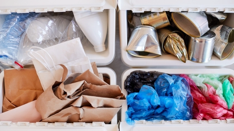 Phân loại rác tại nhà là bước đầu của quá trình tái chế