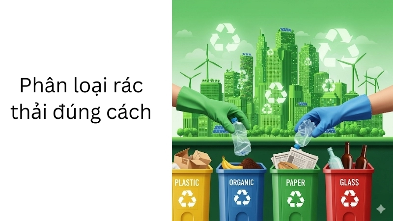 Phân loại rác thải đúng cách, bước đầu cho một tương lai bền vững