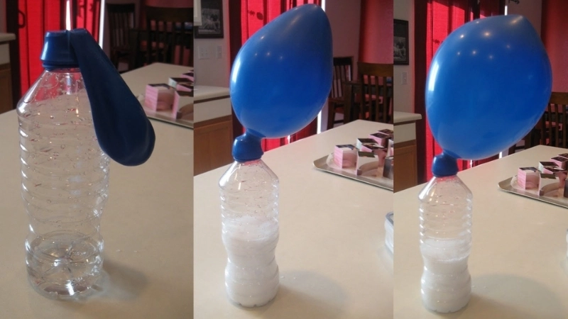  Phản ứng hóa học tạo khí CO2 làm bóng bay tự phồng