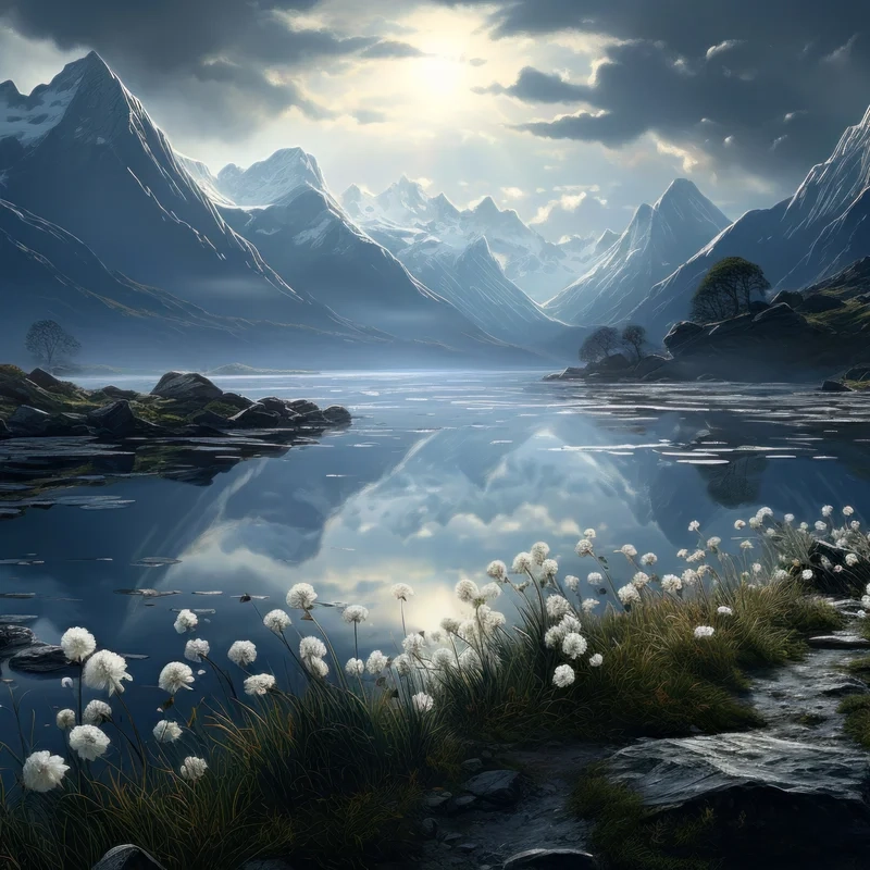 Tạo không gian sống thư thái với tranh phong cảnh bình yên đơn giản