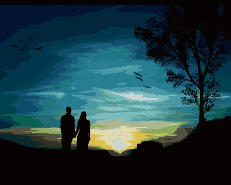 Cảm nhận chiều sâu tâm trạng với ảnh phong cảnh buồn đen