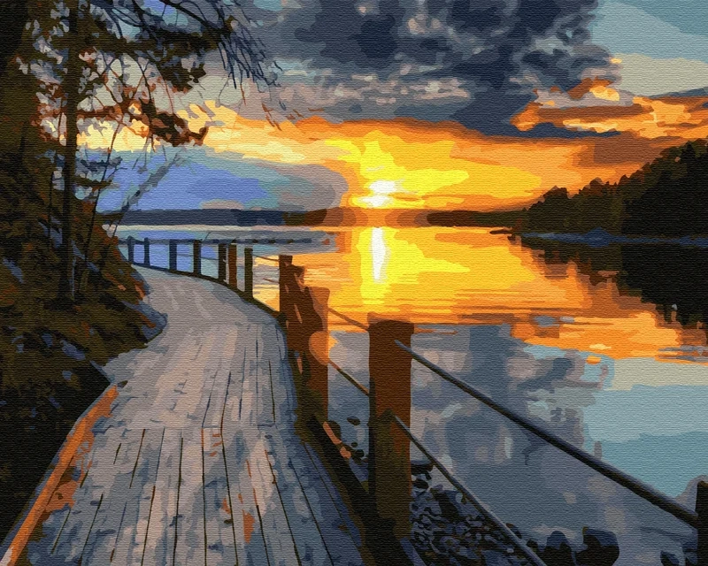 Sáng tạo nghệ thuật với vẽ tranh phong cảnh hoàng hôn