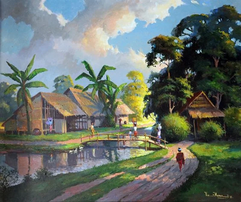 Ngắm cảnh làng quê tuyệt đẹp qua ảnh phong cảnh làng quê đẹp