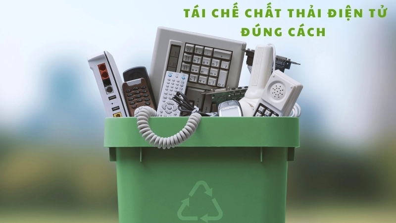 Tái chế chất thải điện tử đúng cách giúp thu hồi kim loại nặng