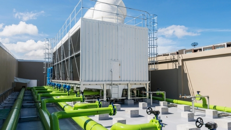 Tháp làm mát biểu tượng của nhà máy năng lượng hạt nhân