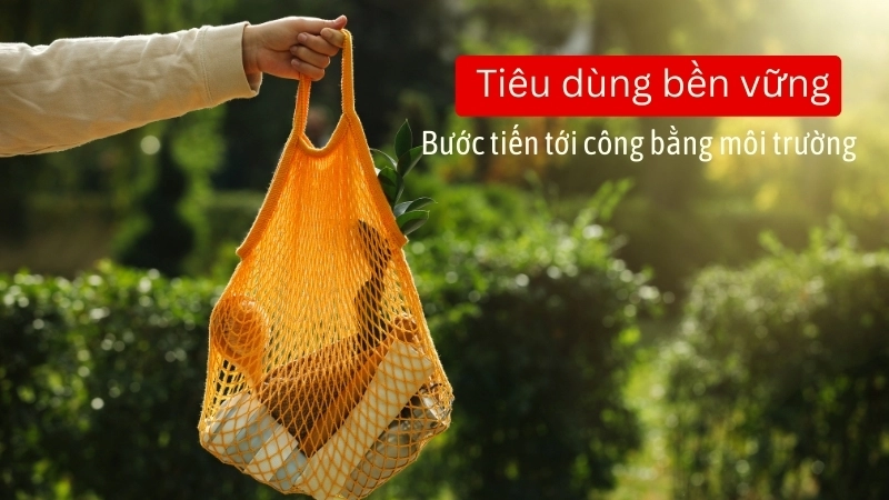  Tiêu dùng bền vững là một bước tiến tới công bằng môi trường