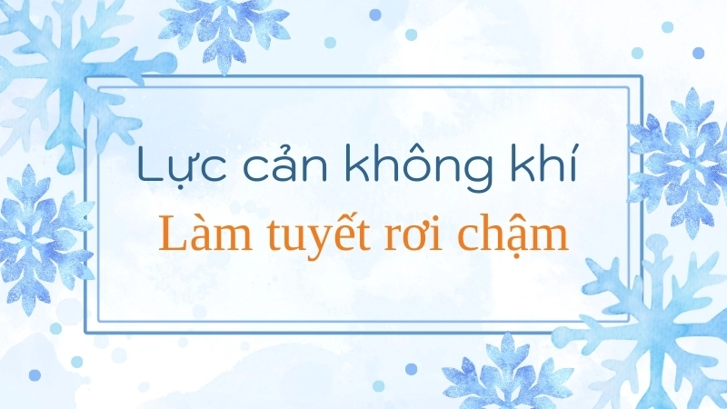  Tinh thể băng sáu cạnh làm tăng lực cản không khí