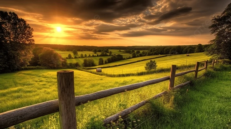 Khám phá chiều sâu không gian nhờ tranh dán tường 3d cảnh đồng quê