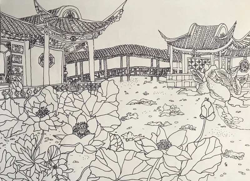 Nghệ thuật sống động qua tranh vẽ phong cảnh bằng chì