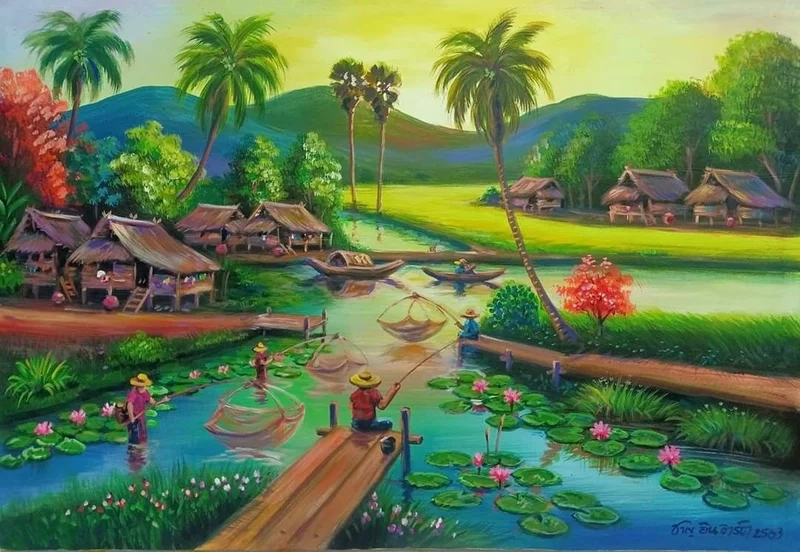 Bắt đầu dễ dàng với vẽ tranh cảnh mùa hè