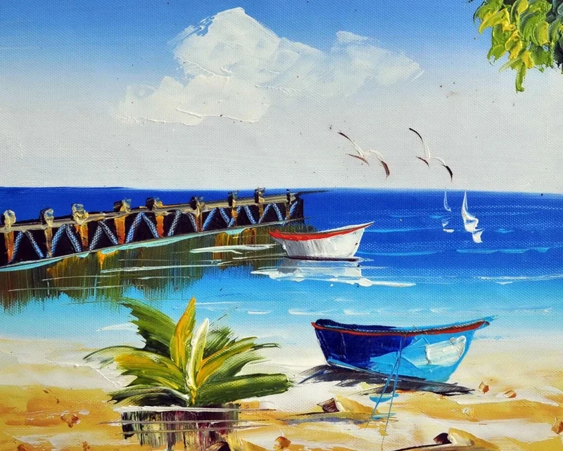 Thưởng ngoạn biển cả với vẽ tranh phong cảnh biển mùa hè