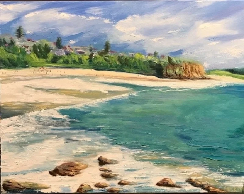 Hòa mình thiên nhiên với tranh sơn dầu phong cảnh biển đảo mênh mông