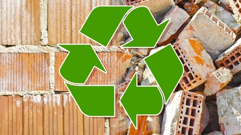 Vật liệu tái chế từ bê tông và gạch vụn