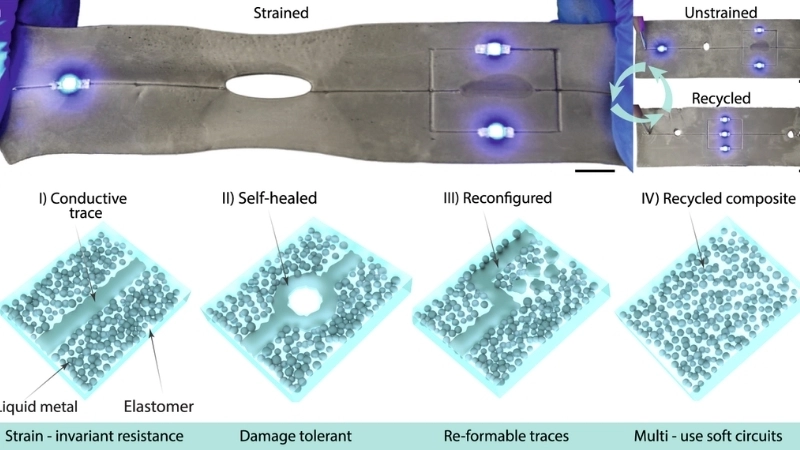 Vật liệu tự phục hồi tự động vá lành các vết nứt siêu nhỏ