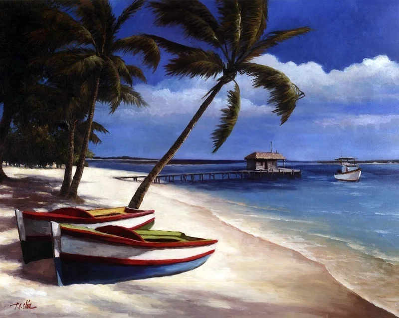 Thưởng thức vẻ đẹp sống động nhờ vẽ tranh phong cảnh biển đẹp