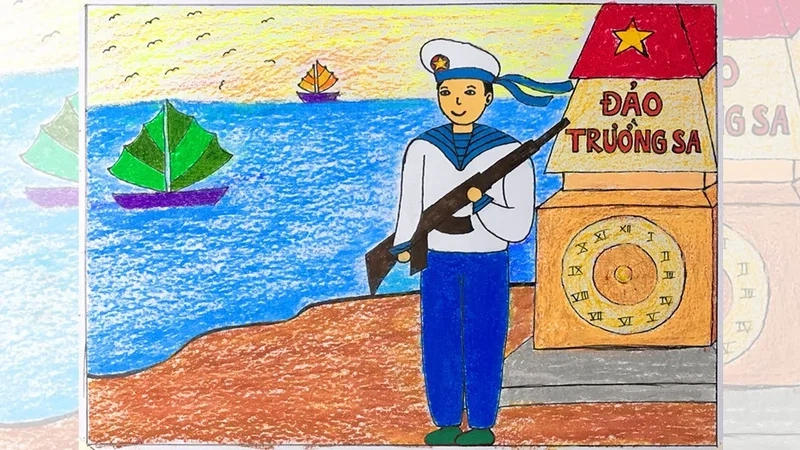 Ghi lại vẻ đẹp biển đảo với vẽ tranh cảnh biển đảo