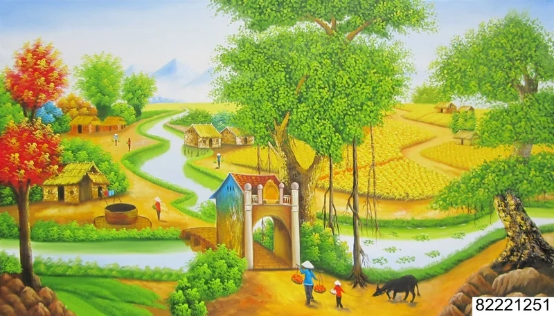 Thưởng thức thiên nhiên qua vẽ tranh phong cảnh đồng quê
